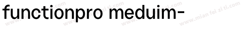 functionpro meduim字体转换